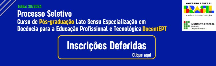 Processo seletivo Docente EPT