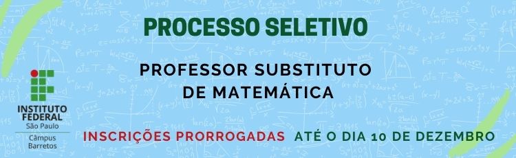 Processo Seletivo - professor substituto de Matemática