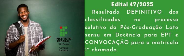 Processo Seletivo - Especialização em Docência para Educação Profissional e Tecnológica