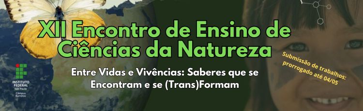 XII Encontro de Ensino de Ciencias da Natureza