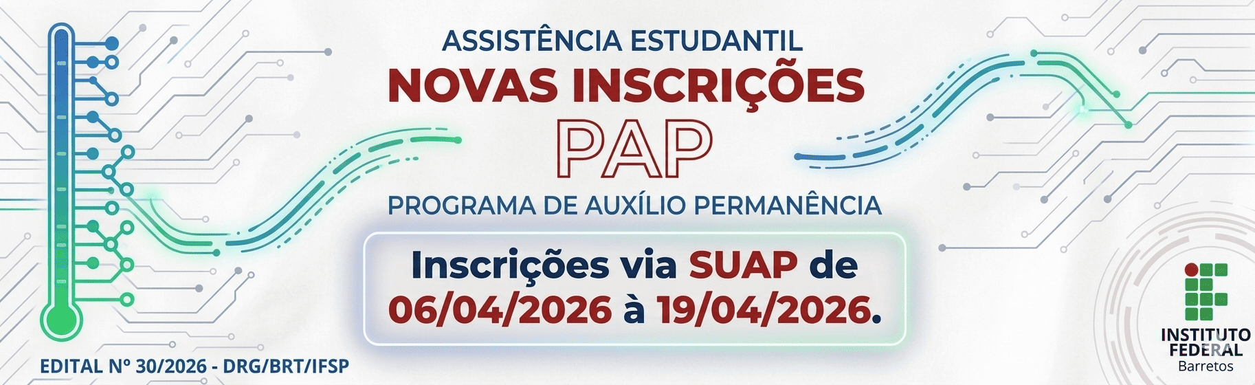 Assistência Estudantil - Edital 30/2026