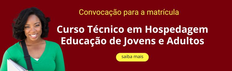 Convocação para o Técnico em Hospedagem - Proeja