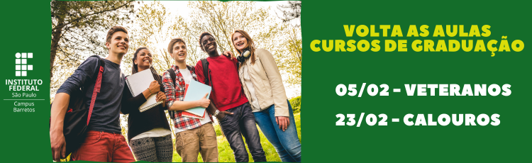 Volta às Aulas - Cursos de Graduação